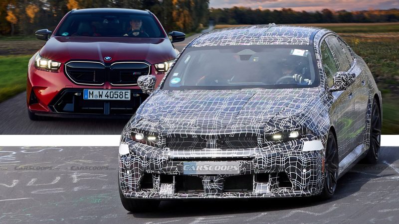 Обновлённый BMW M5 замечен на тестах на Нюрбургринге
