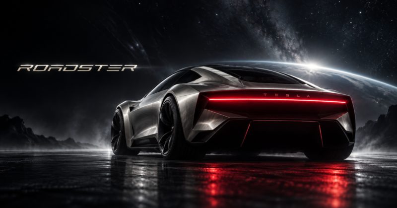 Новый тизер Tesla Roadster намекает на редизайн в стиле Cyber
