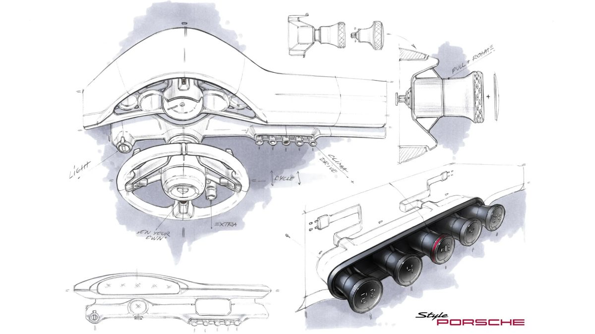 У Porsche Mission S аналоговая стрелка тахометра, потому что цифровой детокс теперь — это роскошь — фото 2