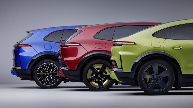 2027 Porsche Cayenne Electric получил 92 новых цвета Paint to Sample и автоматические двери