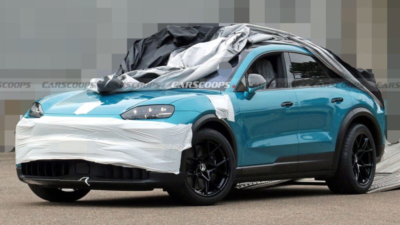 Более мощный электрический Porsche Cayenne Coupe выходит из тени