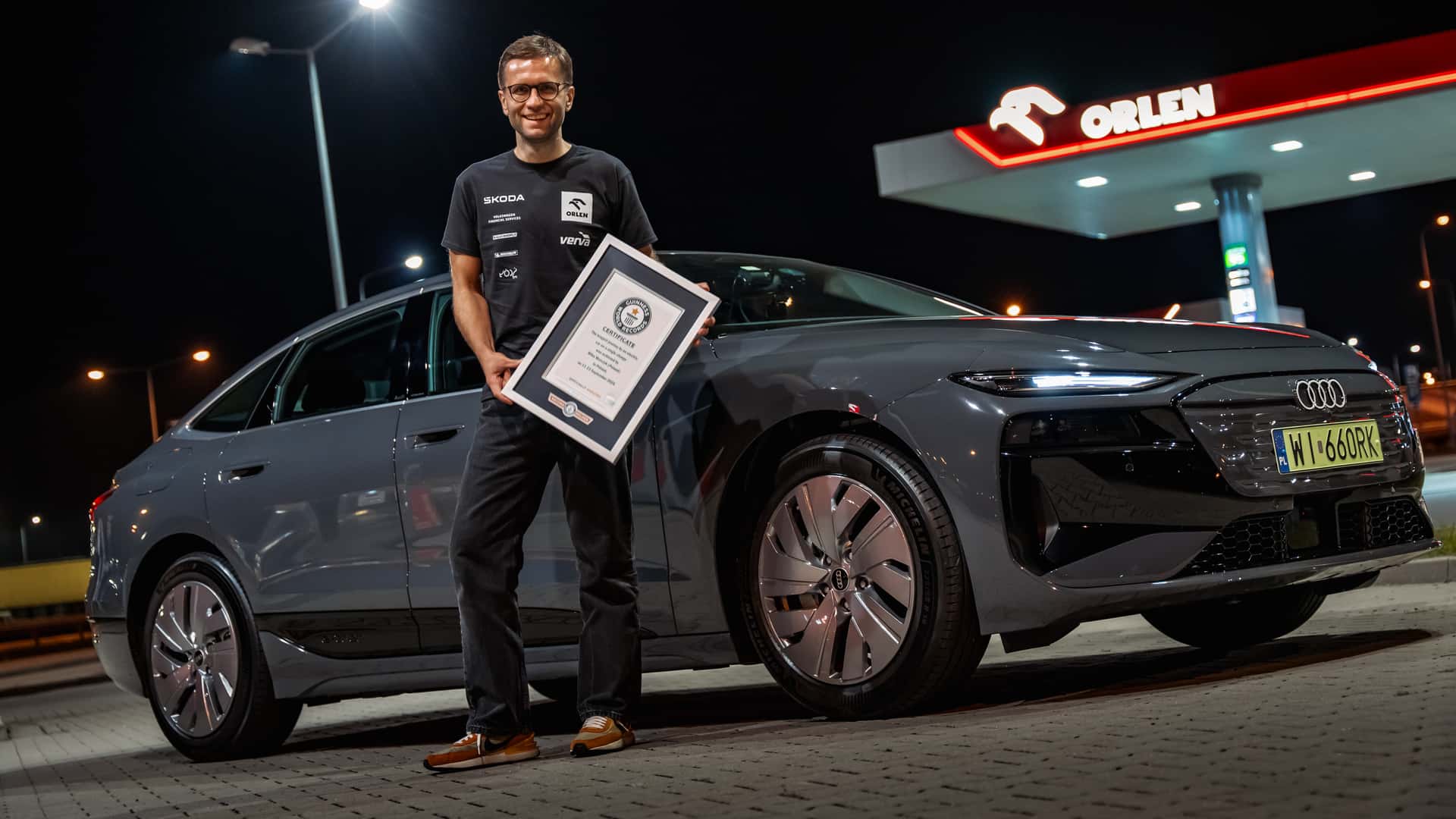 Audi A6 E-Tron проехал 1338 км на зарядке
