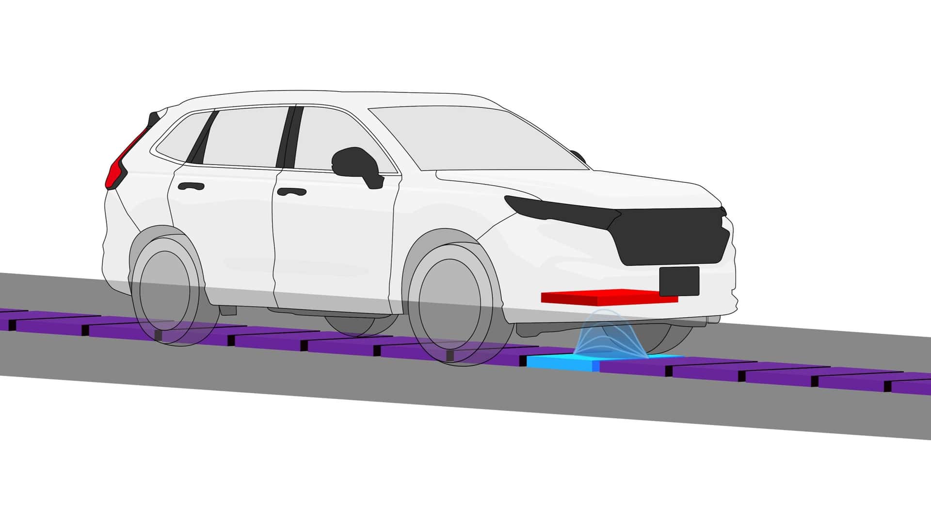 Honda испытала дорогу для беспроводной зарядки EV
