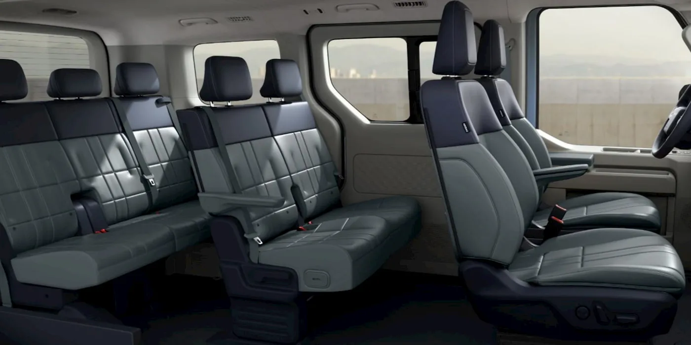 Kia PV5 Passenger 7-seat, интерьер версии Elite (Источник: Kia UK)